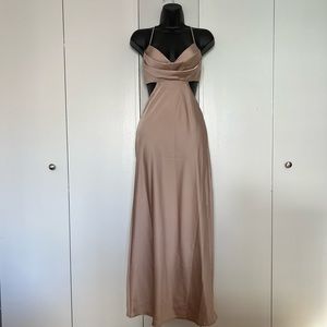Beginning Boutique Taleah Cut Out Maxi Dress | Mocha | Size S